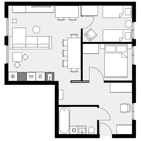 Appartement Urban Poniatowskiego 23 No 4, Free Public Parking Chorzów